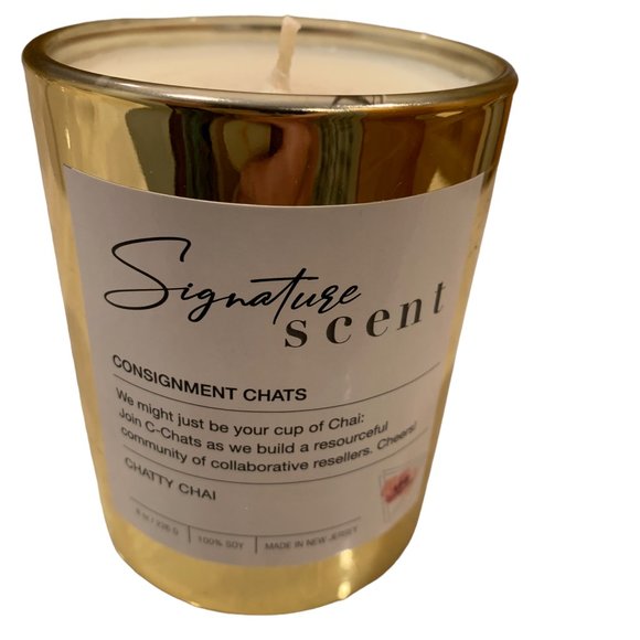 Chatty Chai Hand Poured Soy Wax Candle by Consignment Chats Libby & Molly - Picture 11 of 14